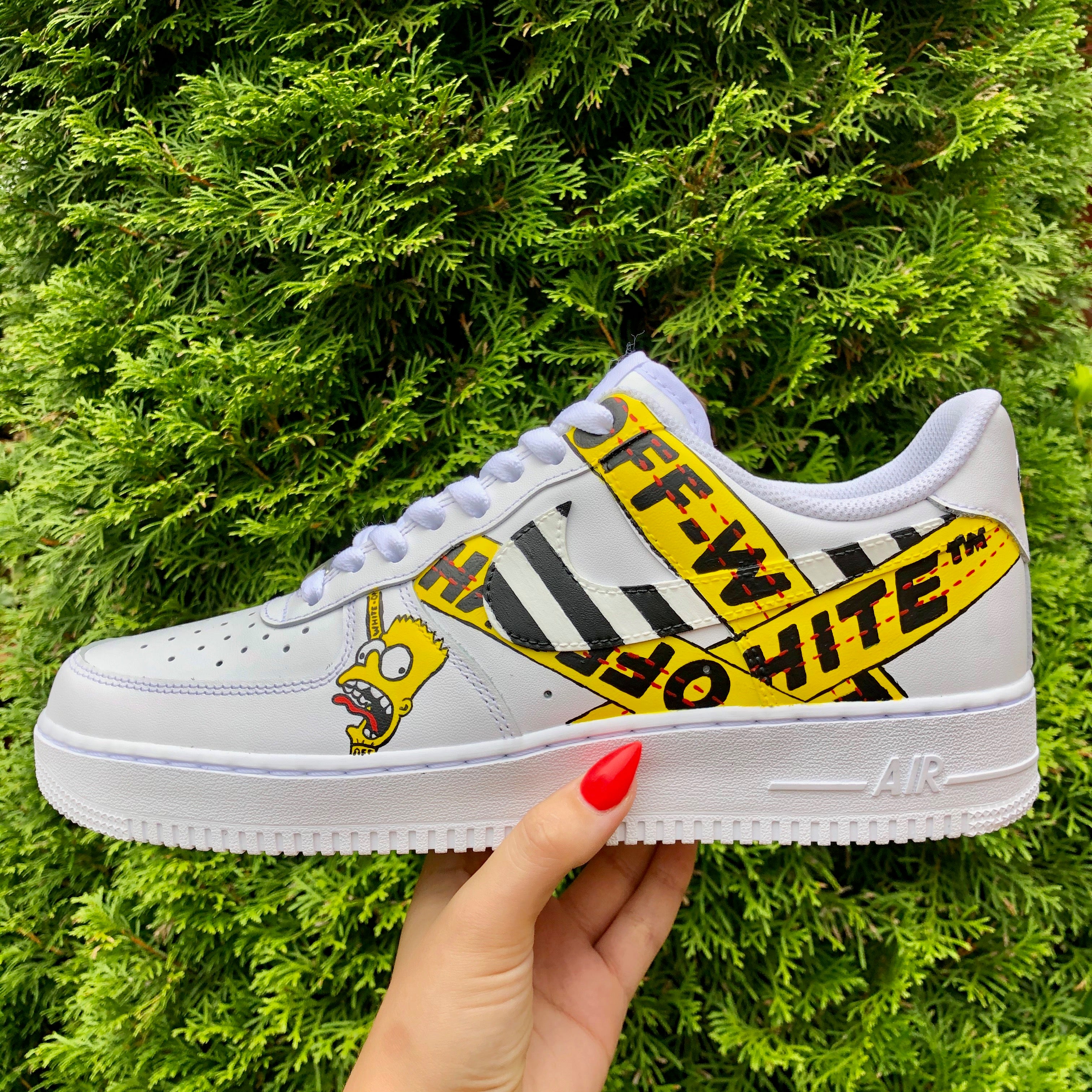 Air force 1 off cheap white belt